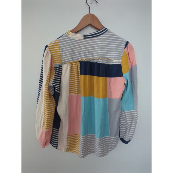 The Odells Anthropologie Poet Colorful Blouse - Picture 6 of 6